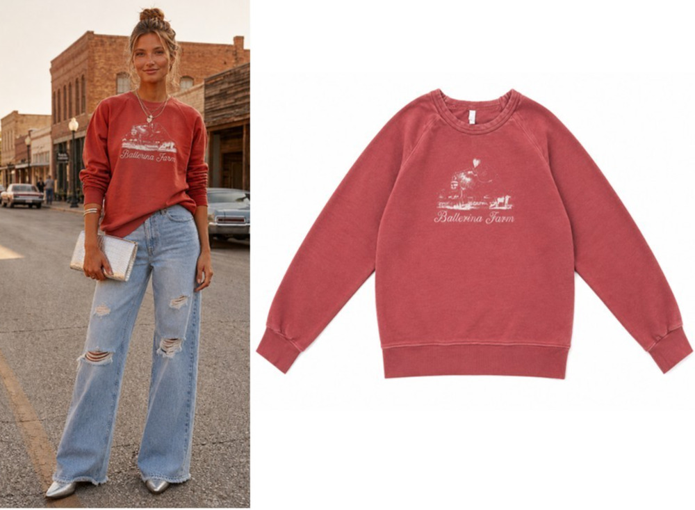 BALLERINA FARM 1st-collection collectible loose-boyfriend-fit sweatshirt top M